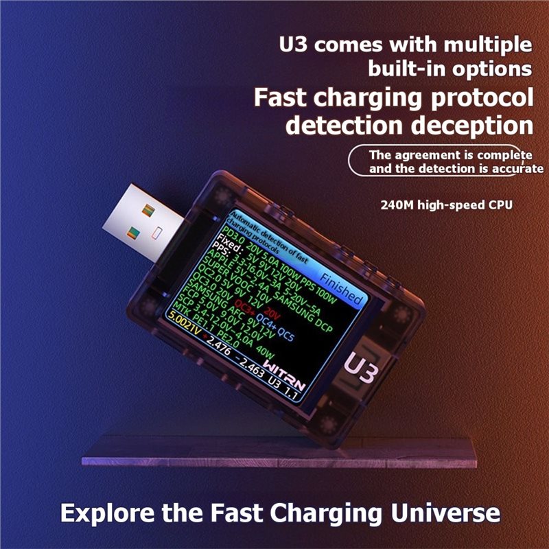 Tools Qc - Testador USB AB41 U3 3.1 PD