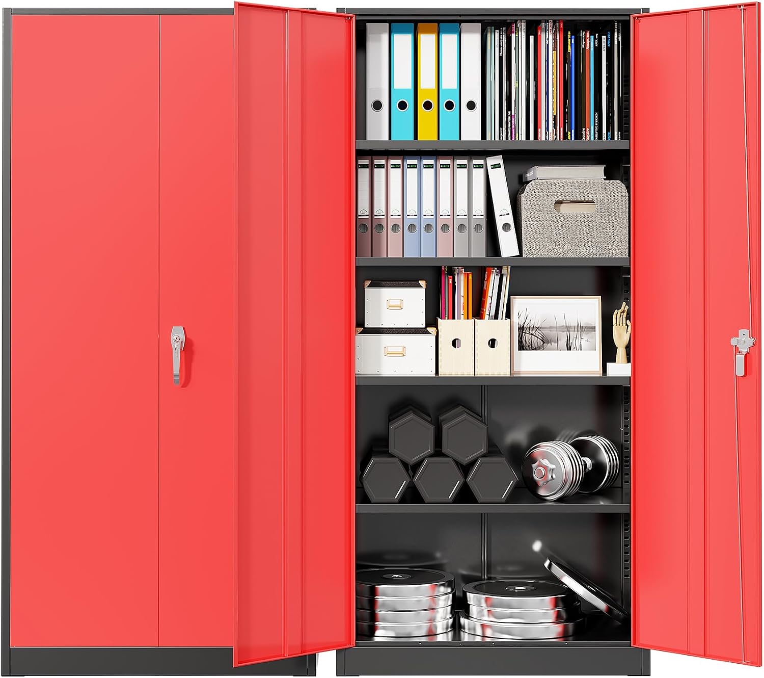 Workshop Tools Storage - Armário de Armazenamento Metálico para Garagem,