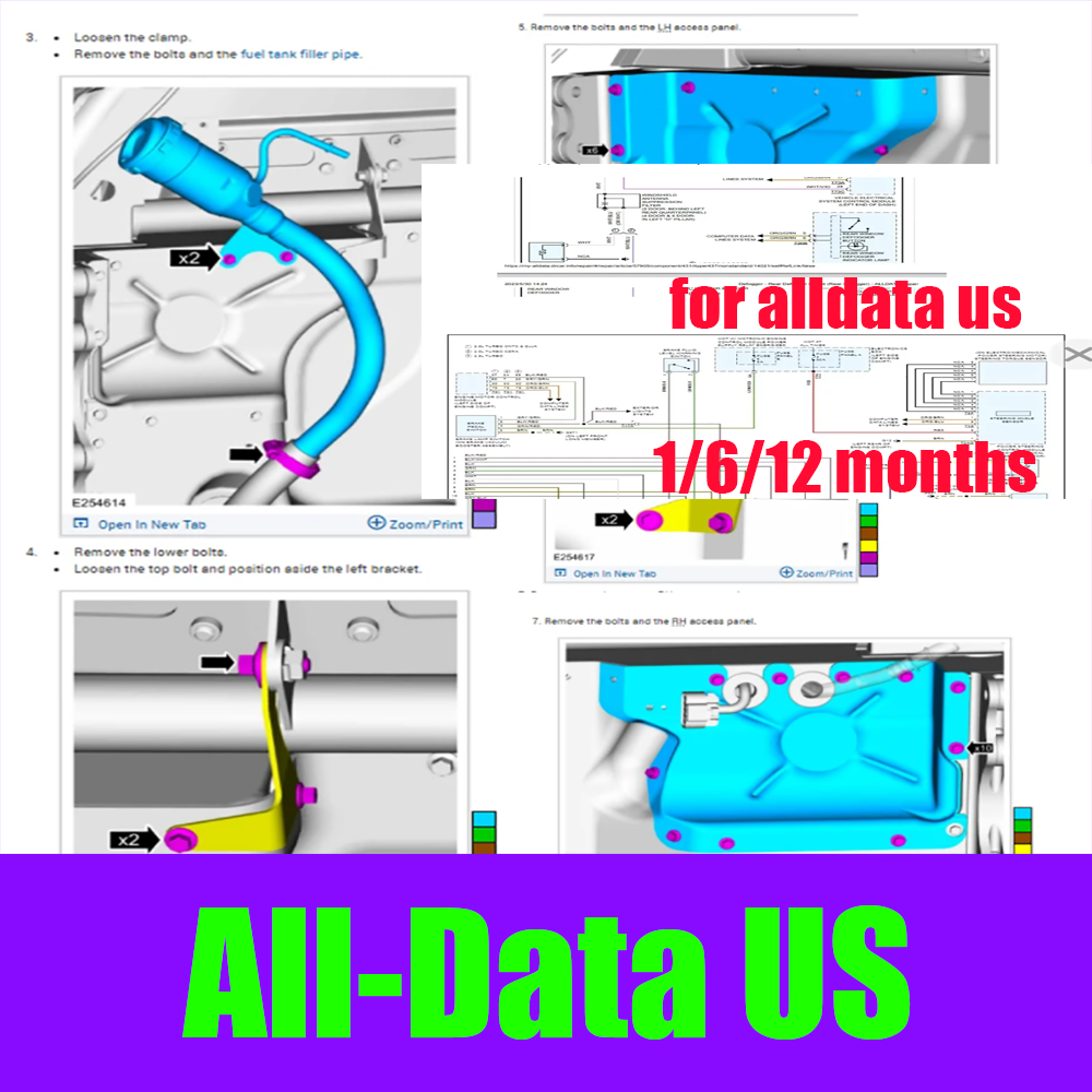 Workshop Tools Diagram - Conta Online 2026 para Alldata US: