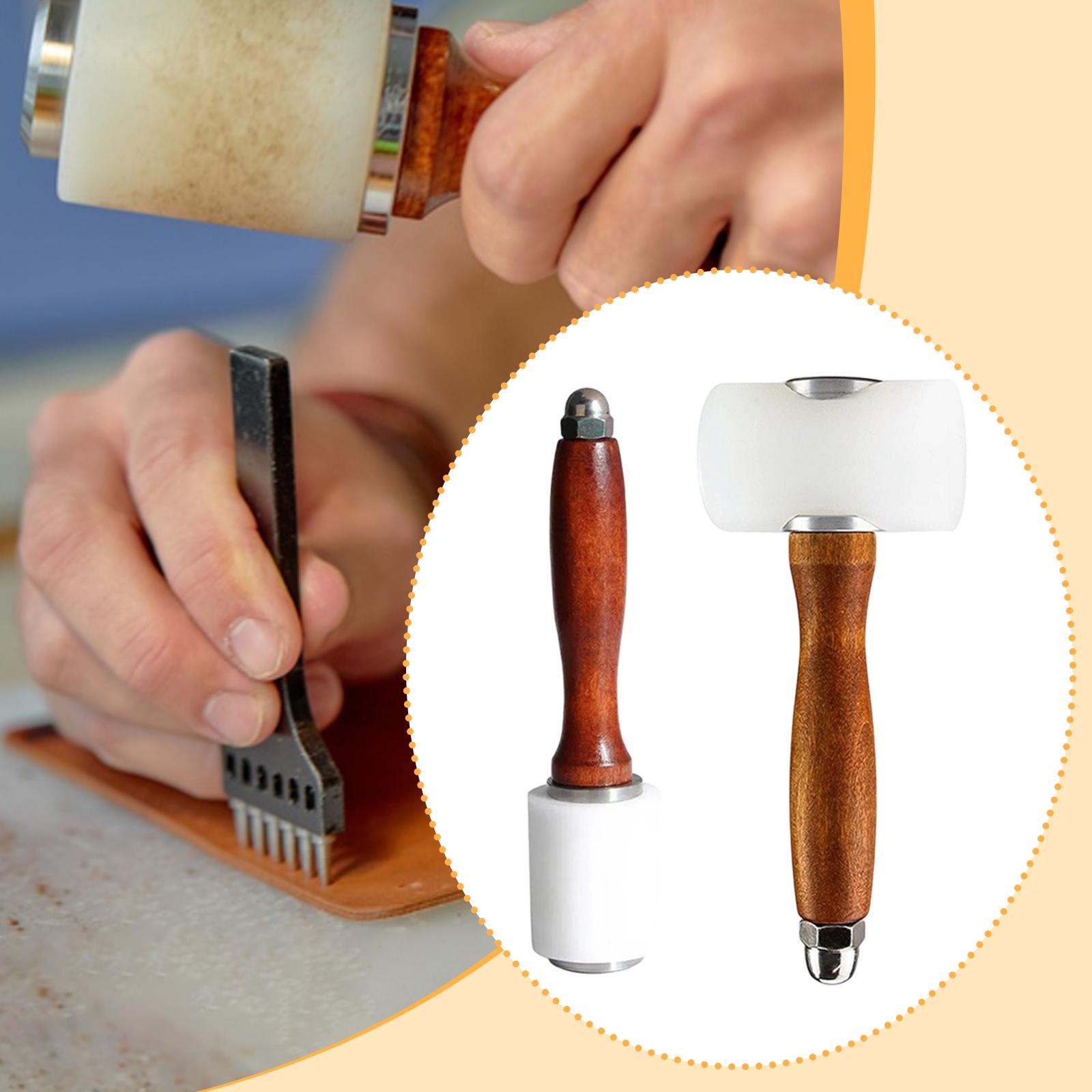 Mallet Wood Carving - Martelo de escultura em couro premium,