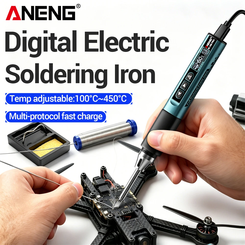 Tools Qc - Ferro de Solda Elétrico ANENG SL108