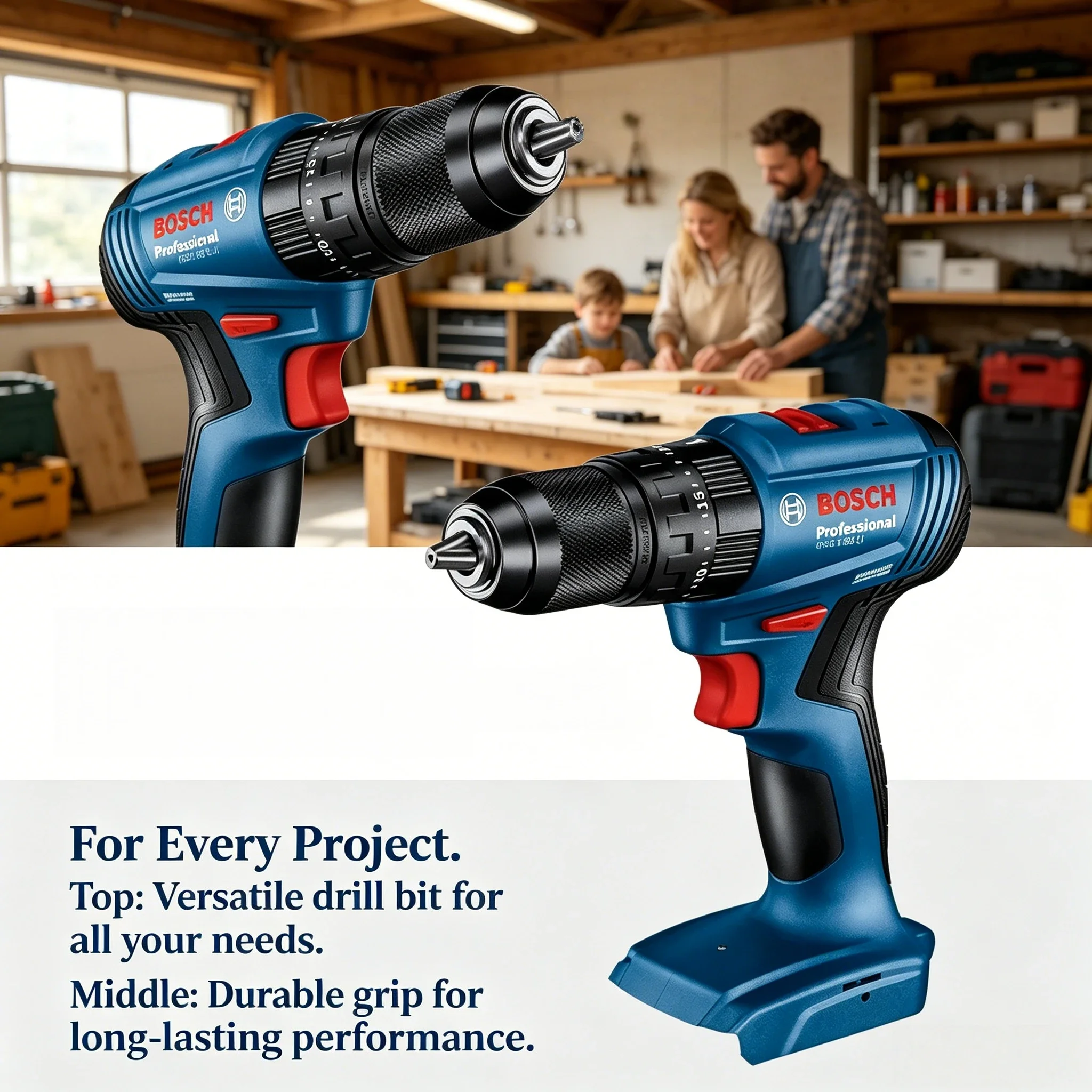 Bosch Drill Gsb 18V - Furadeira de Impacto Sem Fio Bosch