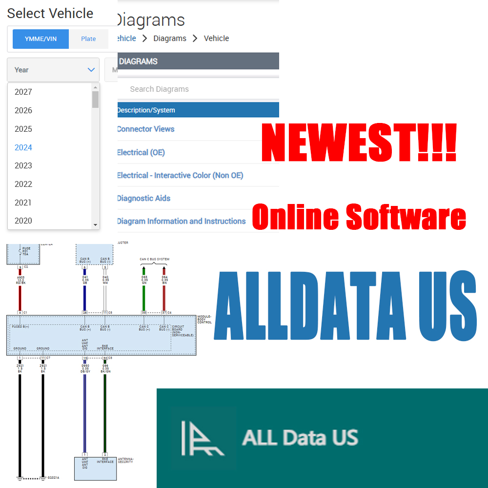 2026 Alldata US Versão Complet - Workshop Tools Diagram avaliação e preço
