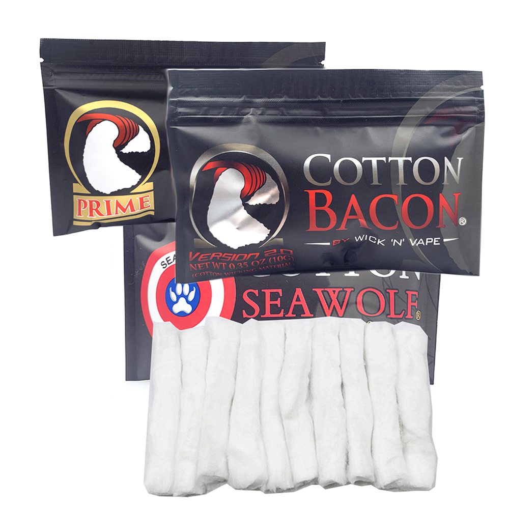 2 pacote de algodão bacon prim - Tools Vape avaliação e preço