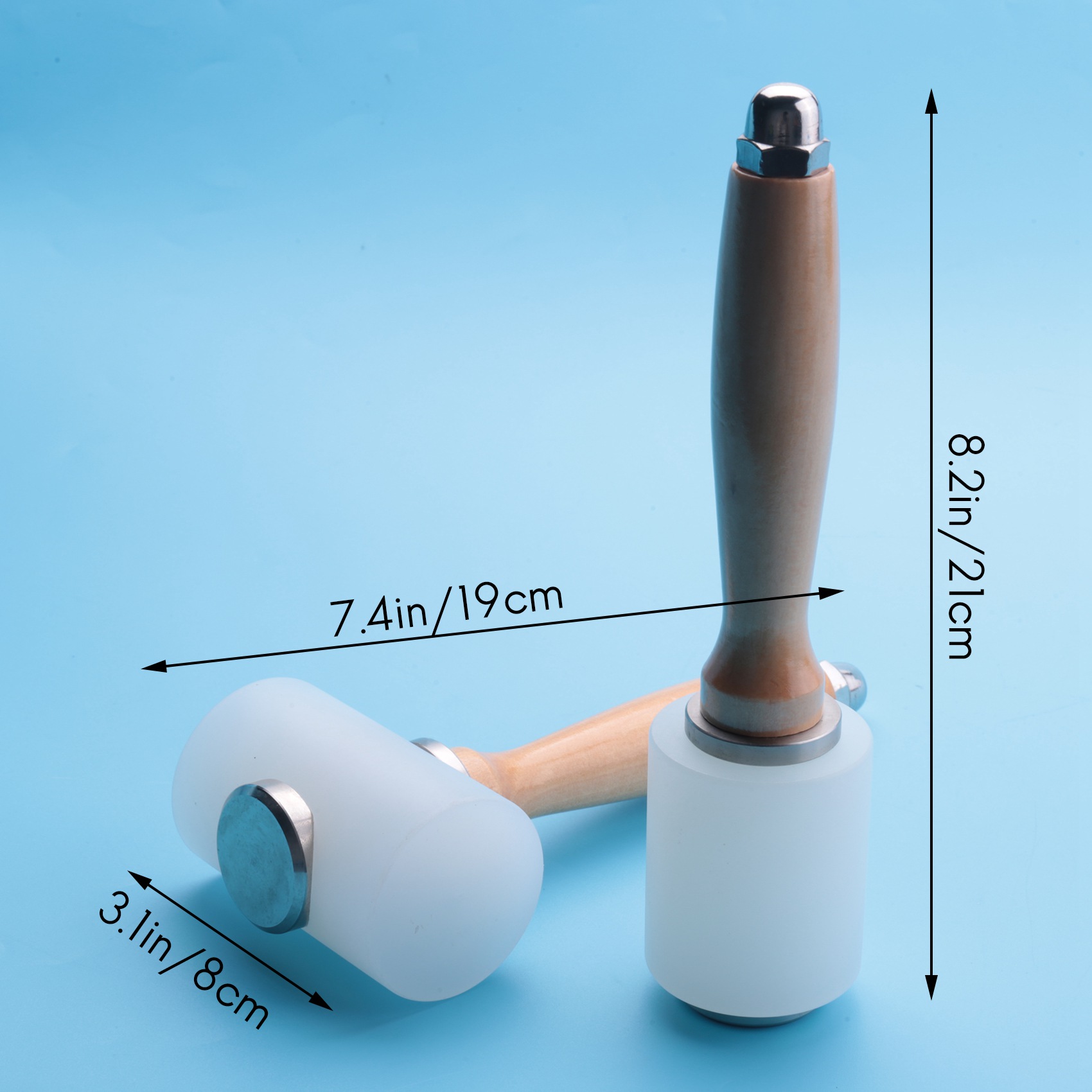 Martelo de Couro A98E-2 Peças, - Mallet Wood Carving avaliação e preço