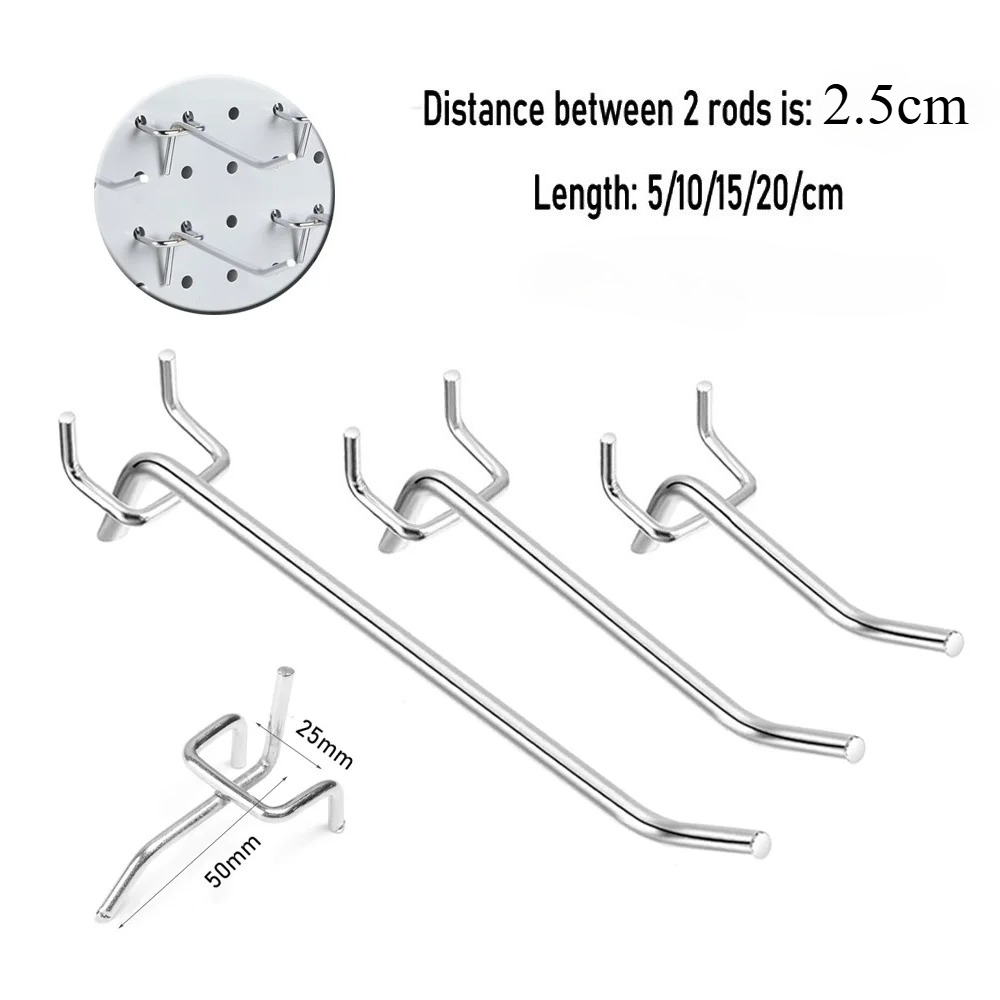 5 Ganchos de Aço Carbono para  - Workshop Tools.Hanging Board avaliação e preço