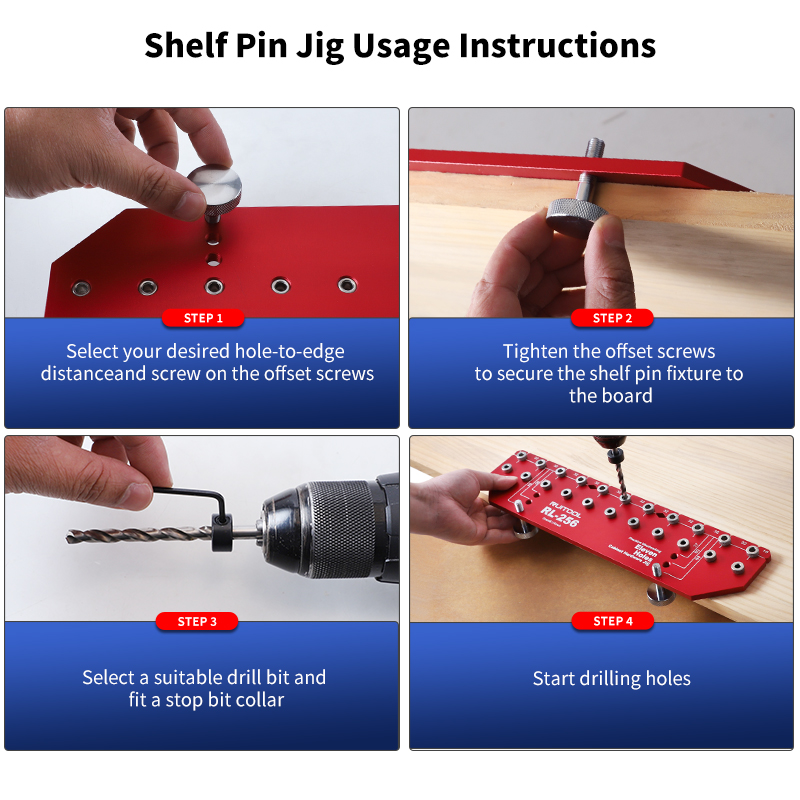 Conjunto de gabarito de pino d - Workshop Tools Shelf avaliação e preço