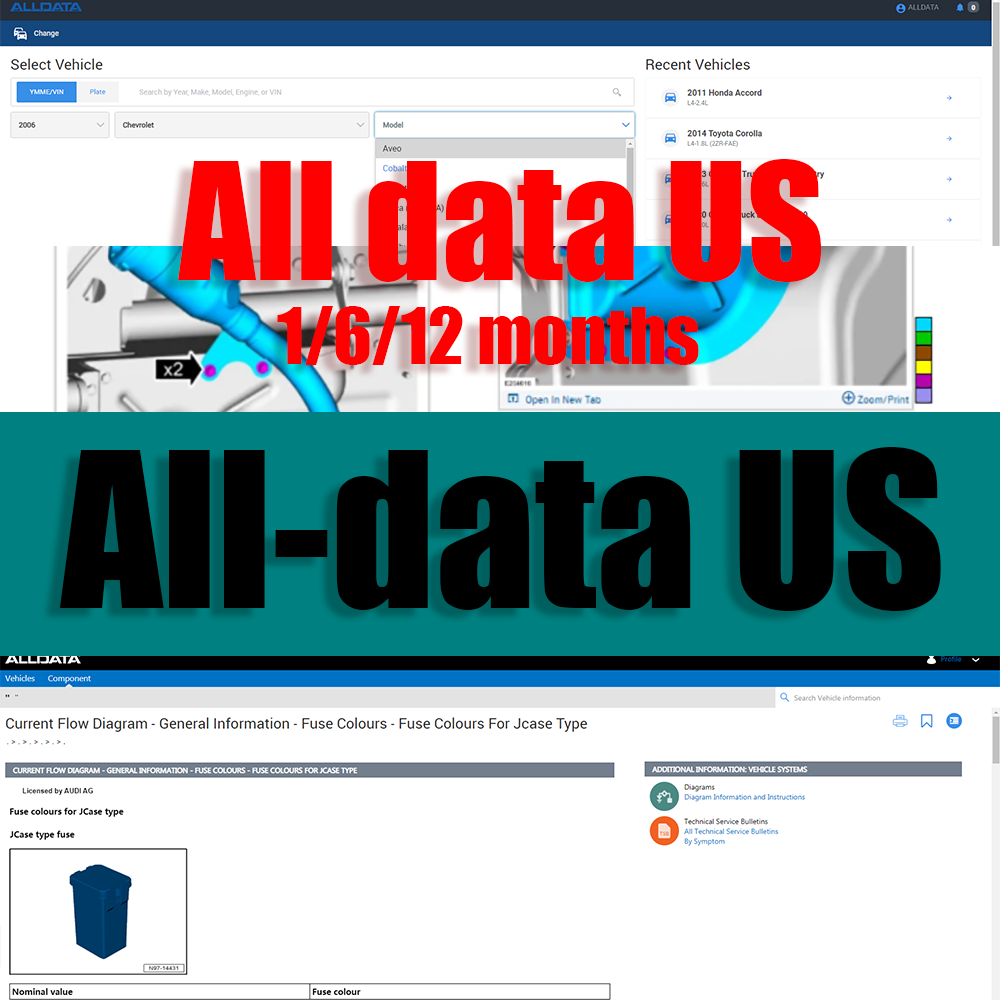 2026 Alldata US Versão Complet - Workshop Tools Diagram avaliação e preço