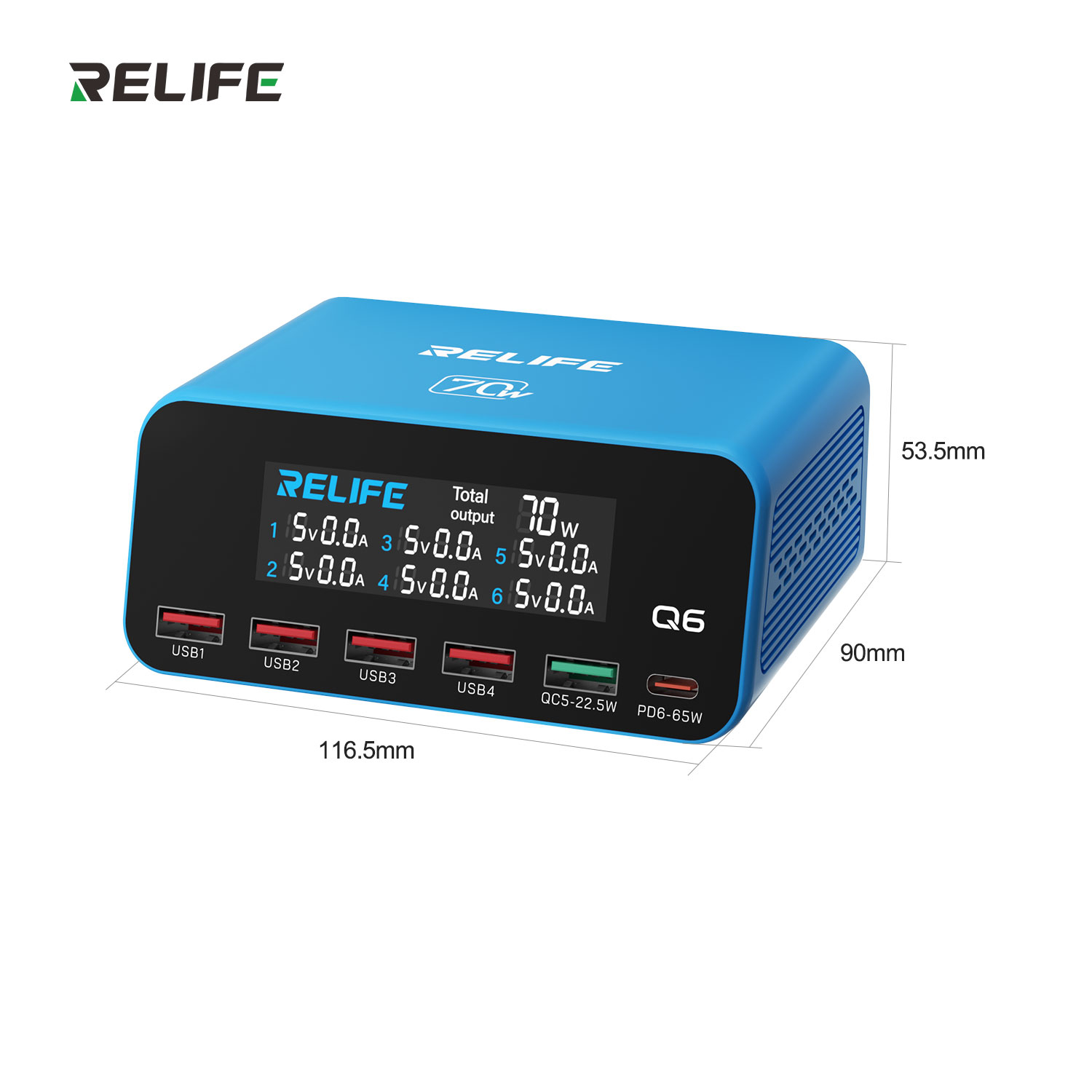 Carregador Rápido RELIFE Q6 70 - Tools Qc avaliação e preço