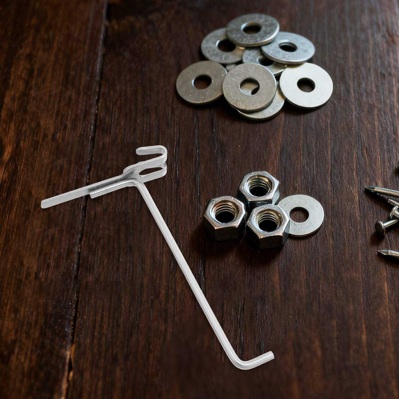 6 Peças de Ganchos de Aço Inox - Workshop Tools Shelf avaliação e preço