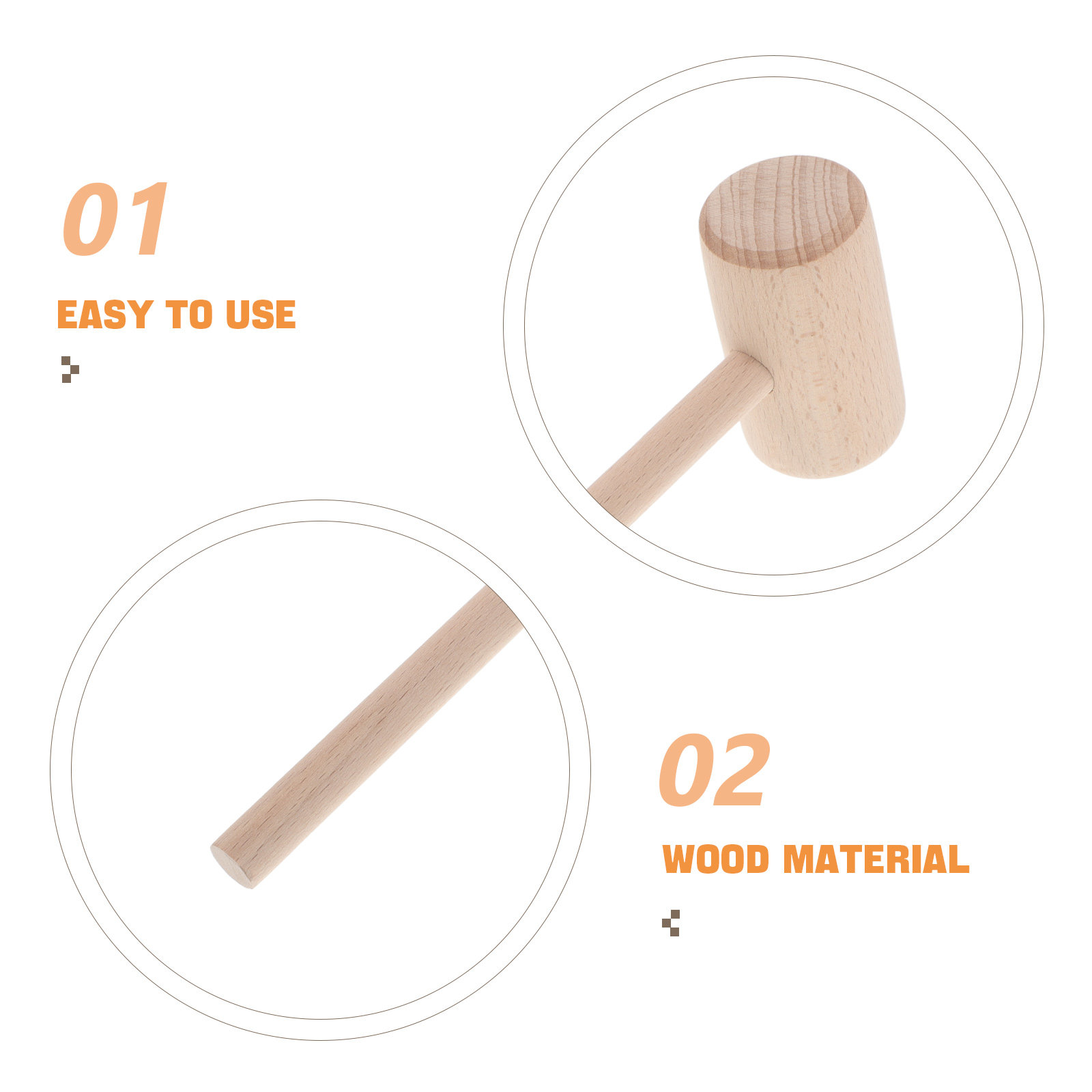 Martelo de Madeira DIY para Ar - Mallet Wood Carving avaliação e preço