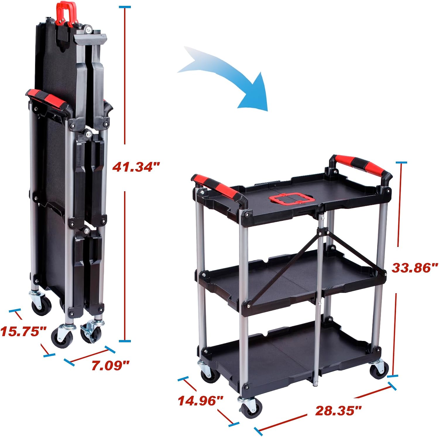 Carrinho de Serviço Dobrável c - Workshop Tools Shelf avaliação e preço